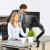 Techly ICA-LCD 514 monitora stiprinājums / statīvs 68,6 cm (27 collas) Galda Melns