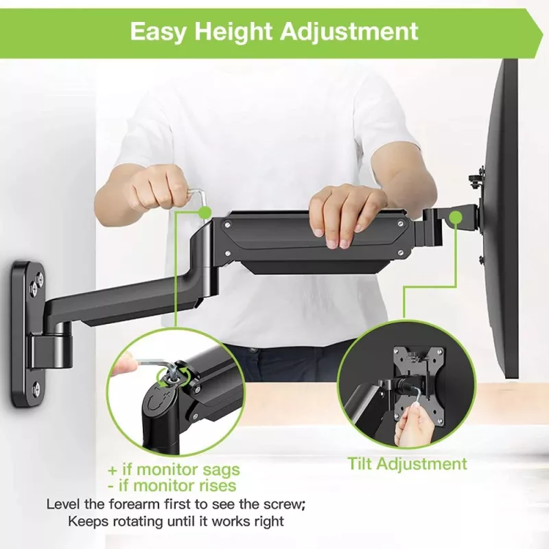 Techly ICA-LCD G112 TV stiprinājums/statīvs 81.3 cm (32 collas) Melns