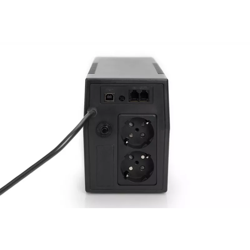 DIGITUS Line-Interact.UPS 600 VA/360W 12V/7Ah x1 2x CEE7/7 AVR LED DP