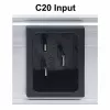 Intellinet 19 inch inteliģentais 8 portu PDU, 19 inch statņu montējams C13 inteliģentais strāvas sadales bloks; uzrauga jaudu, temperatūru un mitrumu