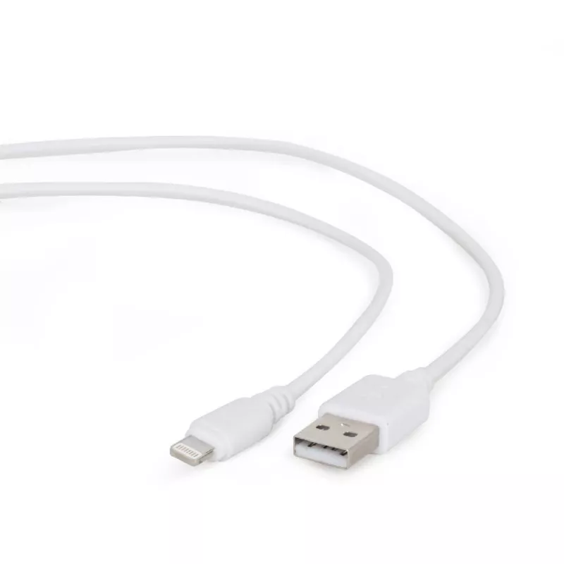 GEMBIRD USB uz 8 kontaktu uzlādes un datu kabelis, 1 m - Balts