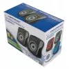 Skaļruņi 2.0 USB Flamenco melns/pelēks, EP140KE, 6W