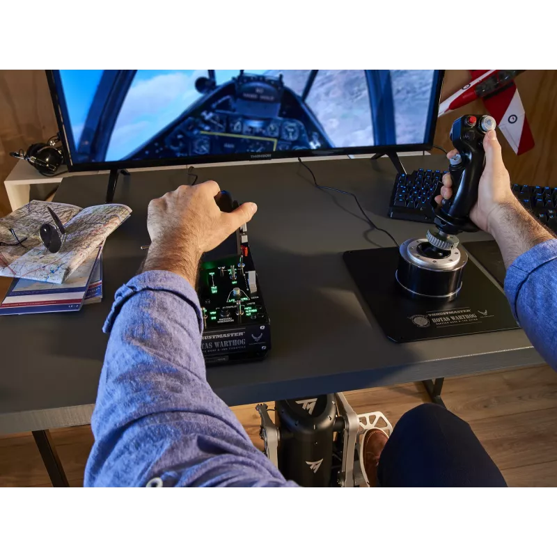 Thrustmaster TPR Rudder Melns, Silver USB Flight Sim Analogue PC