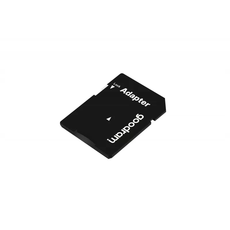 MicroSDHC atmiņas karte GOODRAM 16 GB Class 10 UHS-I (U1), lasīšana 100 MB/s, rakstīšana 10 MB/s, aizsardzība pret magnētiem, ar SD adapteri