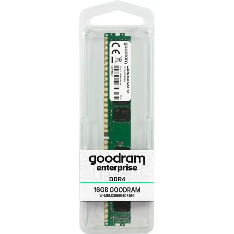 UDIMM ECC atmiņa GOODRAM 32 GB (2 x 16 GB) DDR4 2666 MHz 1,2 V CAS19 datoram/serverim