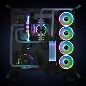 Thermaltake Riing Trio 12 LED RGB radiatora ventilators, TT Premium Edition