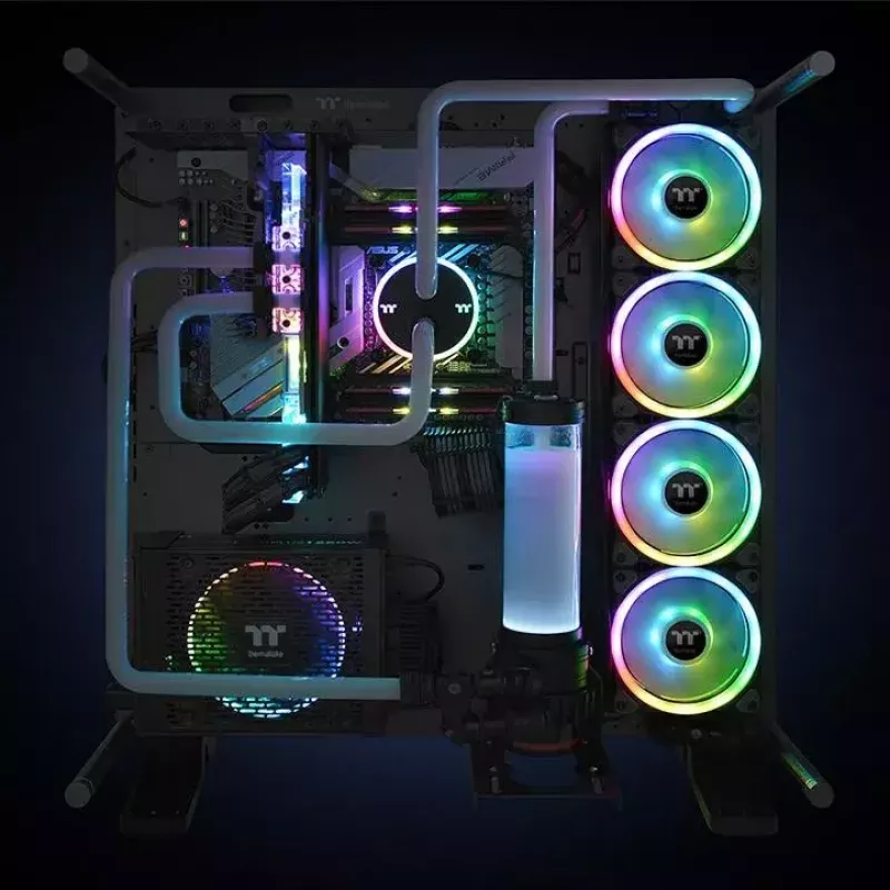 Thermaltake Riing Trio 12 LED RGB radiatora ventilators, TT Premium Edition