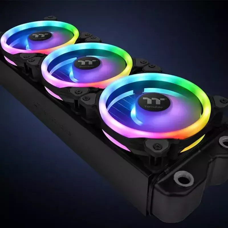 Thermaltake Riing Trio 12 LED RGB radiatora ventilators, TT Premium Edition