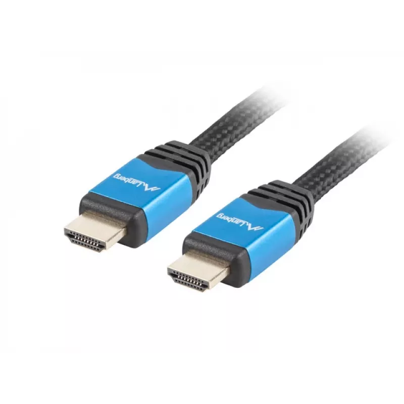 HDMI vads LANBERG CA-HDMI-20CU-0018-BL 1,8 m, HDMI 2.0, 18 Gbit/s, 2160p, ARC, Ethernet