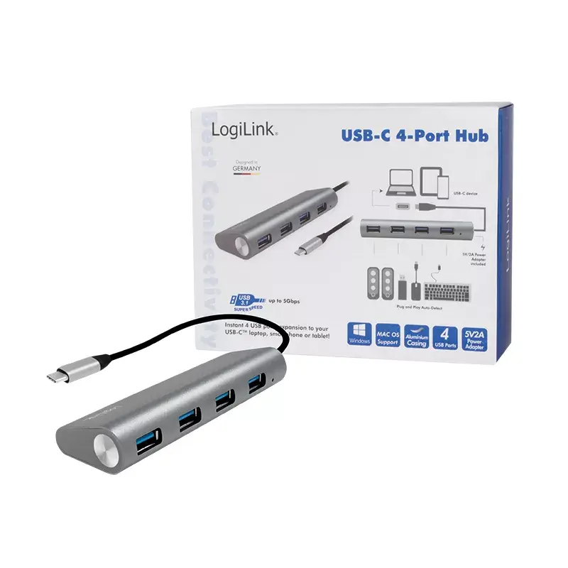 USB centrmezgls LogiLink UA0309