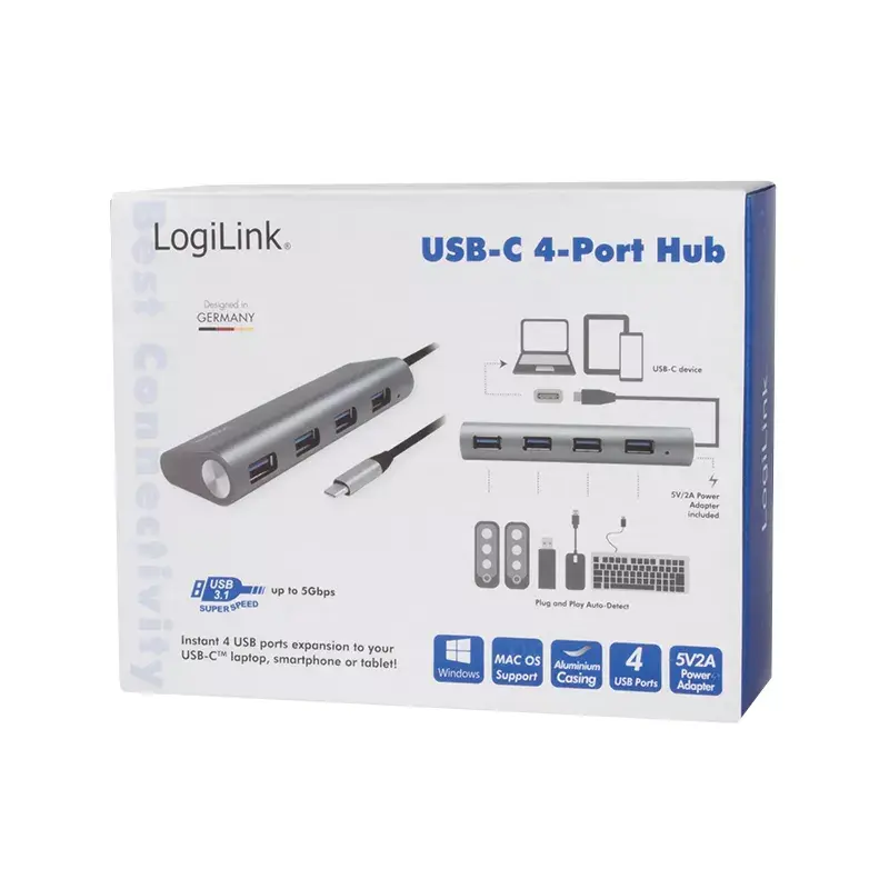 USB centrmezgls LogiLink UA0309