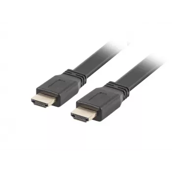 LANBERG HDMI kabelis - V/v v2.0 4k plakans - 5m melns