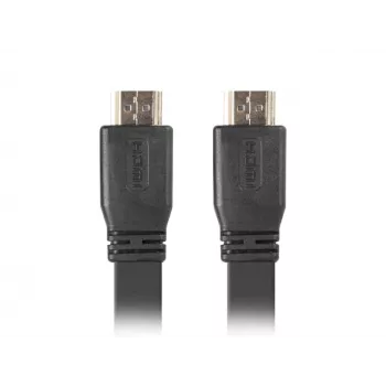 LANBERG HDMI kabelis - V/v v2.0 4k plakans - 5m melns
