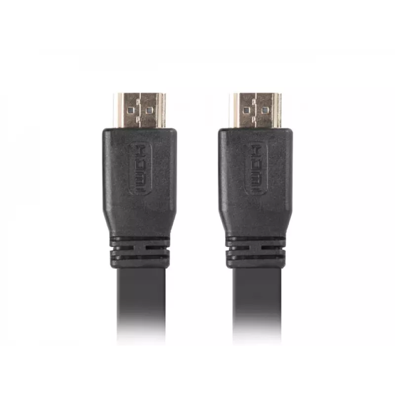 LANBERG HDMI kabelis - V/v v2.0 4k plakans - 5m melns