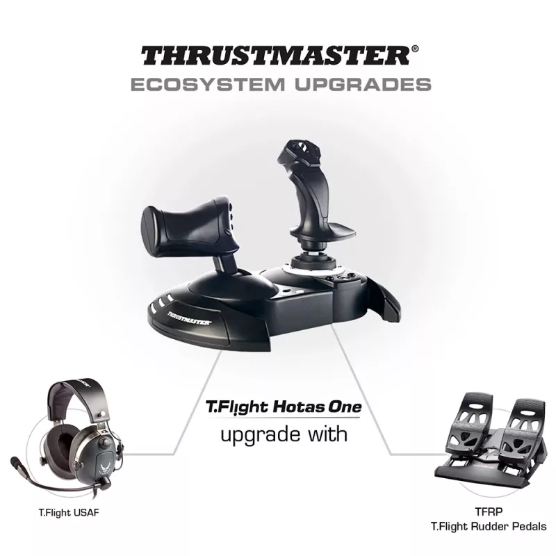 Thrustmaster T.Flight Hotas One lidojumu vadības ierīce, melna