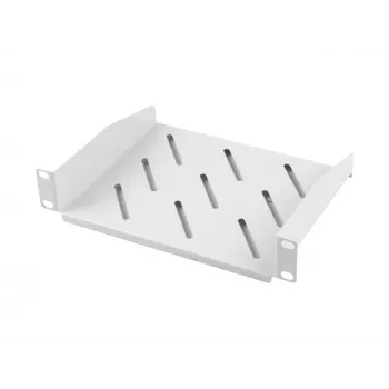 LANBERG Fiksēts plaukts 10 collu 1U/254x180mm maksimālā slodze līdz 20 kg pelēks