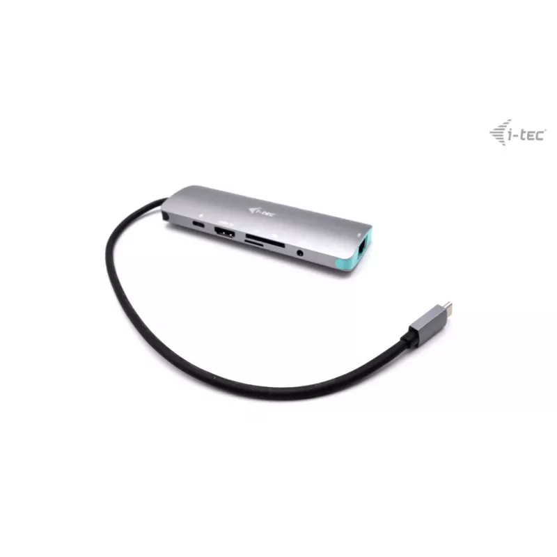 Dokstacija i-tec Metal USB-C Nano dokstacija 4K HDMI LAN strāvas padeve 100 W