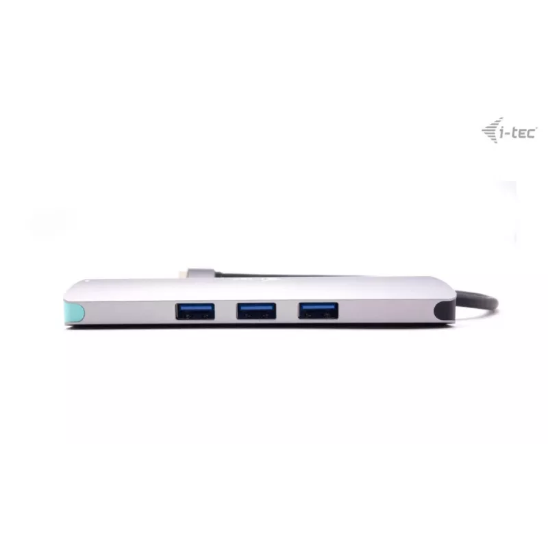 Dokstacija i-tec Metal USB-C Nano dokstacija 4K HDMI LAN strāvas padeve 100 W