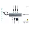 Dokstacija i-tec Metal USB-C Nano dokstacija 4K HDMI LAN strāvas padeve 100 W