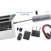 Dokstacija i-tec Metal USB-C Nano dokstacija 4K HDMI LAN strāvas padeve 100 W