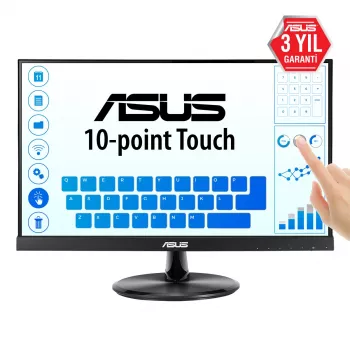 ASUS VT229H datora monitors 54.6 cm (21.5 collu) 1920 x 1080 pikseļi Full HD LED skārienekrāns Melns