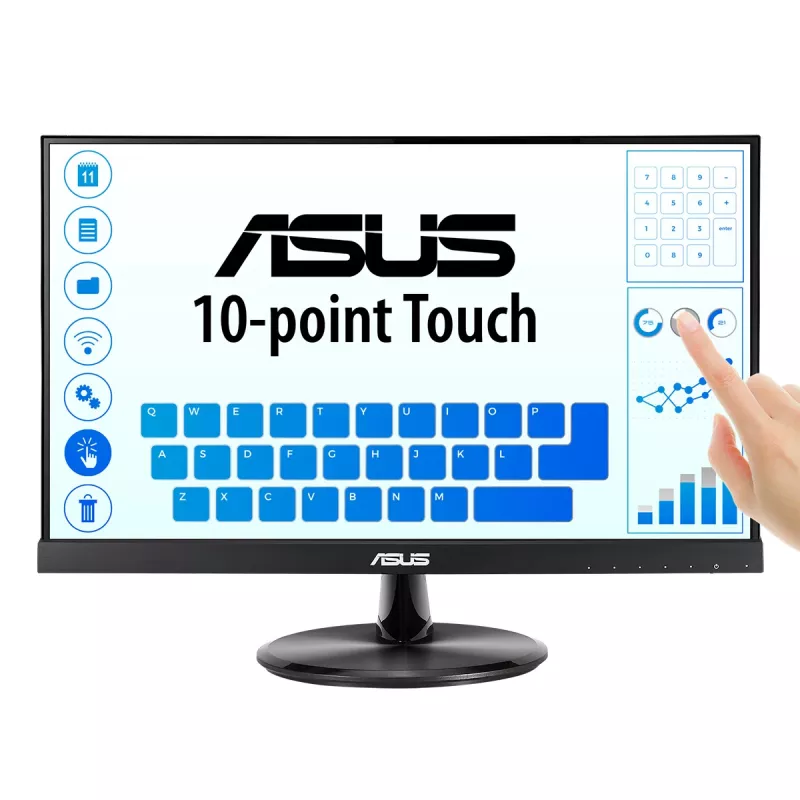 ASUS VT229H datora monitors 54.6 cm (21.5 collu) 1920 x 1080 pikseļi Full HD LED skārienekrāns Melns