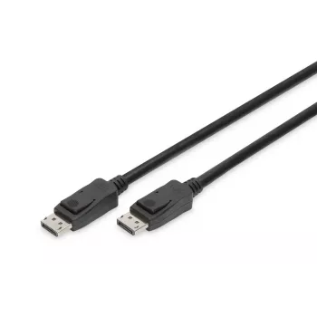 DIGITUS DisplayPort kabelis, M/M, 2 m ar fiksatoru, Ultra HD 8K, vers. 1.3/1.4, standarta