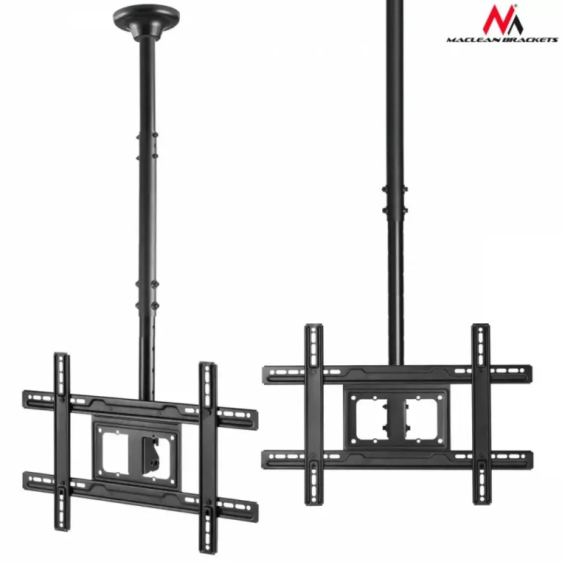 Griestu stiprinājums MACLEAN MC-803 LED/LCD monitoriem 23–100 collu līdz 50 kg VESA 600×400