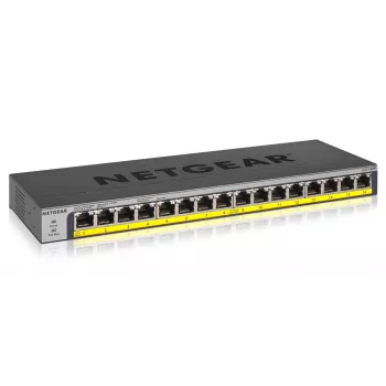 NETGEAR GS116PP Nepārvaldāms Gigabit Ethernet (10/100/1000) Power over Ethernet (PoE) Melns