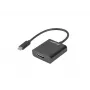 USB grafiskais adapteris LANBERG AD-UC-HD-01, melns, vīrišķā/sievišķā savienotāji