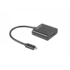 USB grafiskais adapteris LANBERG AD-UC-HD-01, melns, vīrišķā/sievišķā savienotāji