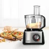 Bosch MC812M865 virtuves kombains 1250 W 3,9 L melns, nerūsējošais tērauds