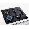 Electrolux EGG6407K Melna iebūvējama 59 cm gāzes plīts ar 4 degļiem