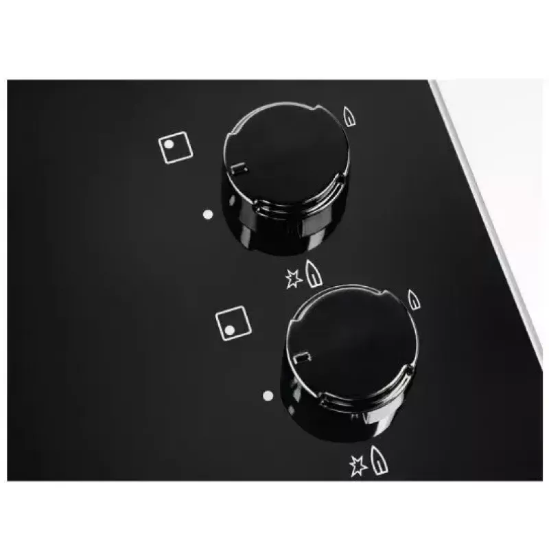 Electrolux EGG6407K Melna iebūvējama 59 cm gāzes plīts ar 4 degļiem