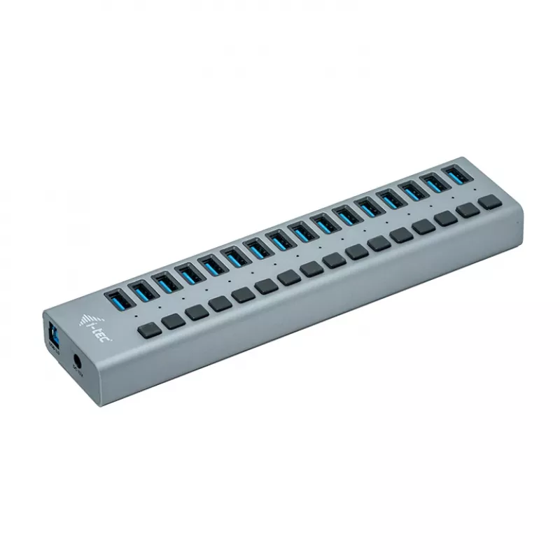 i-tec USB 3.0 uzlādes centrmezgls 16 porti + barošanas adapteris 90 W