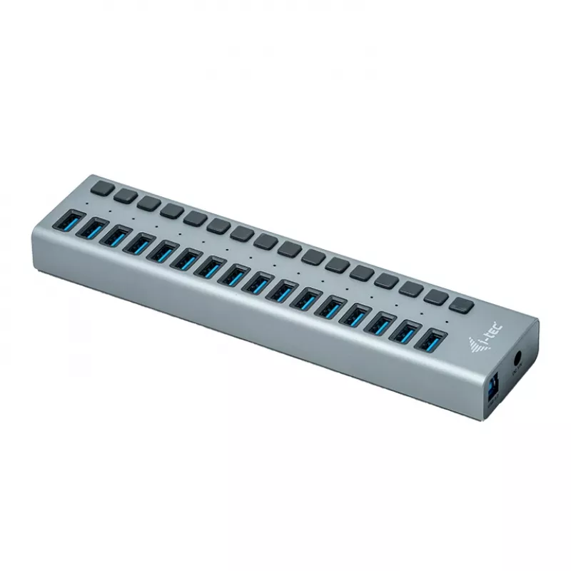 i-tec USB 3.0 uzlādes centrmezgls 16 porti + barošanas adapteris 90 W