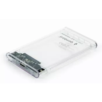 GEMBIRD USB 3.0 2,5 collu SATA HDD korpuss 9,5 mm diskam, caurspīdīga plastmasa