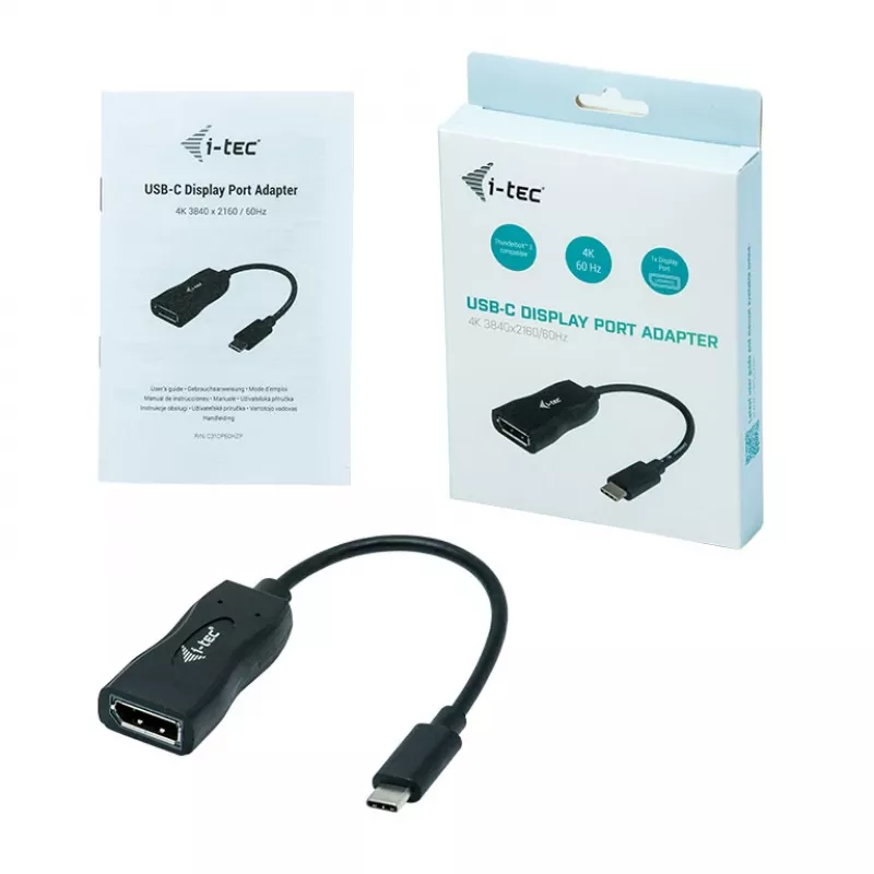 i-tec USB-C Display Port adapteris 4K/60 Hz