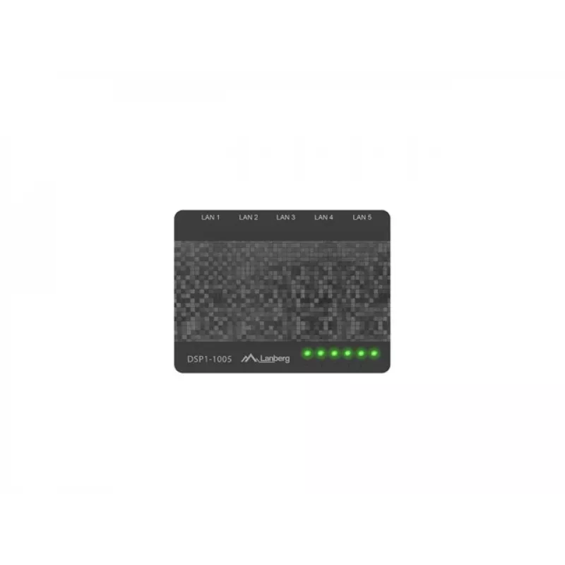 LANBERG Switch Dsp1-1005 5x 1gb/s Nepārvaldāms Gigabit Ethernet Galddatora Slēdzis 5v
