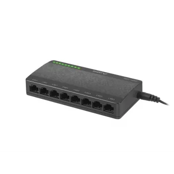 LANBERG Switch Dsp1-1008 8x 1gb/s Nepārvaldīts Gigabit Ethernet Galddators 5v