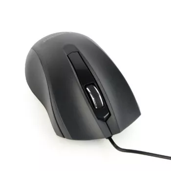 Vadu optiskā pele abām rokām Gembird MUS-3B-01 — USB Type-A, 1000 DPI, 3 pogas, melna