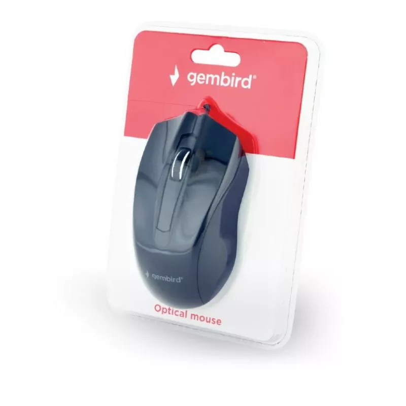 Vadu optiskā pele abām rokām Gembird MUS-3B-01 — USB Type-A, 1000 DPI, 3 pogas, melna