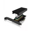 ICY BOX IB-PCI214M2-HSL interfeisa kartes/adapteris iekšējais M.2