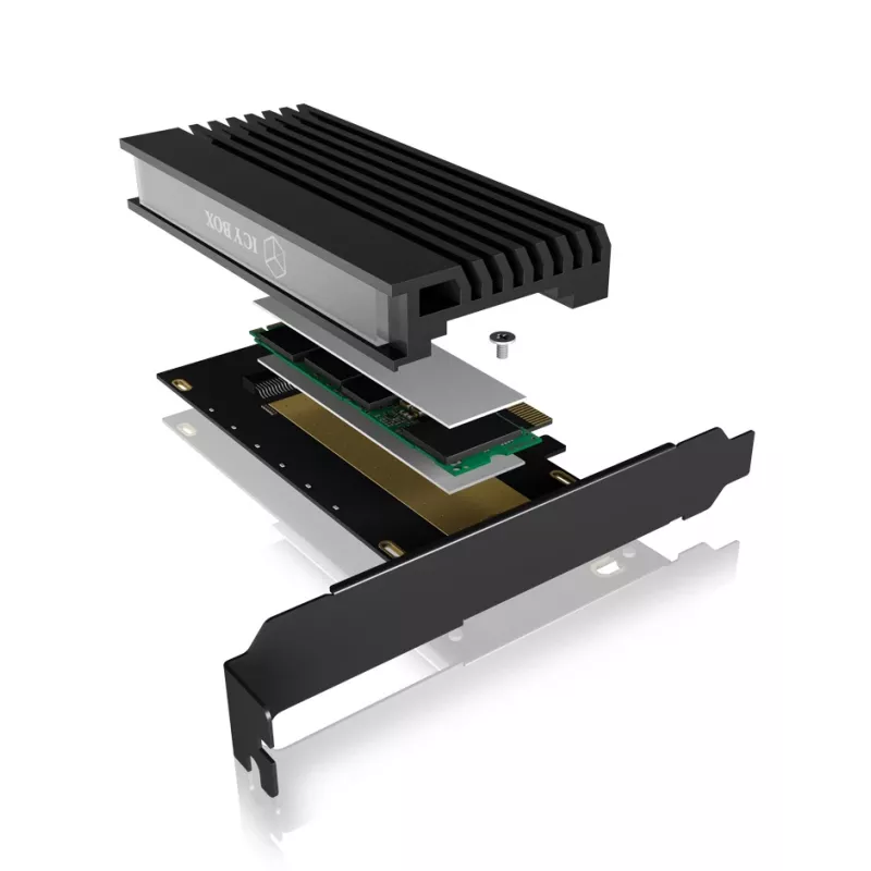 ICY BOX IB-PCI214M2-HSL interfeisa kartes/adapteris iekšējais M.2