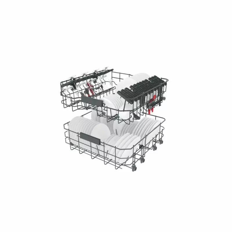 Daļēji iebūvējama trauku mazgājamā mašīna WHIRLPOOL WIC 3C26 F — 60 cm, 14 komplekti, 46 dB, Energoklase E