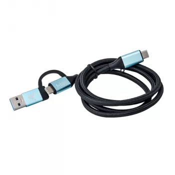 USB-C uz USB-C kabelis ar integrētu USB 3.0 adapteri i-tec C31USBCACBL