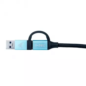 USB-C uz USB-C kabelis ar integrētu USB 3.0 adapteri i-tec C31USBCACBL