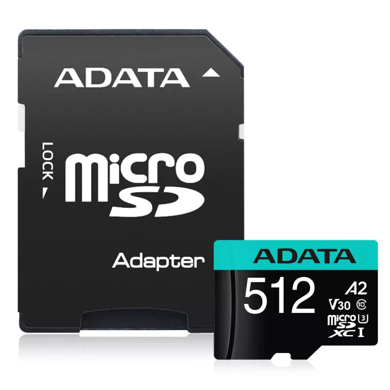 ADATA 512 GB MicroSDXC Class 10 Premier Pro zibatmiņa