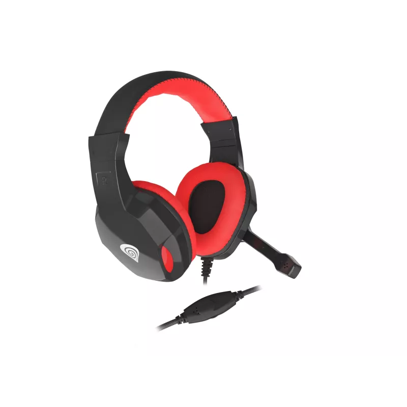 GENESIS Argon 110 Headset Wired Head-band Gaming Melns, Red