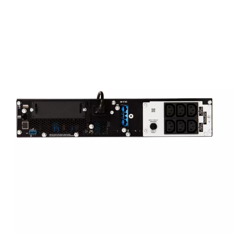 APC Smart-UPS On-Line, 1500VA/1500W, Rackmount 2U, 230V, 6x C13 IEC kontaktligzdas, SmartSlot, Paplašināts darbības laiks, ar sliežu komplektu